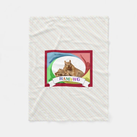 HAMbWG - Fleece Blanket - HAM-Eichhörnchen Primär (Vorderseite)