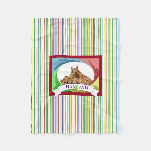 HAMbWG - Fleece Blanket - HAM-Eichhörnchen Primär (Vorderseite)