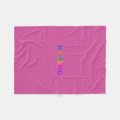 HAMbWG Fleece Blanket - Himbeerenstreifen (Vorderseite (Horizontal))