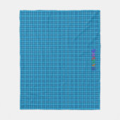 HAMbWG Fleece Blanket - L. Blue Kariert (Vorderseite)