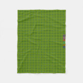 HAMbWG Fleece Blanket - L. Green Kariert (Vorderseite)