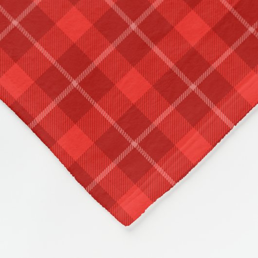 HAMbWG Fleece Blanket - Rot Kariert (Ecke)