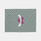 HAMbWG - Fleece-Decke - Gingham mit Herz Fleecedecke (Vorderseite (Horizontal))