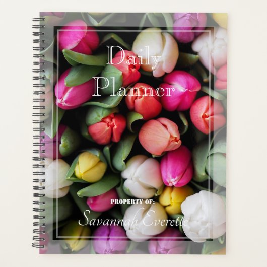 HAMbWG - Foto Daily Planner - Tulips Planer (Vorderseite)