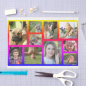 HAMbWG - FotoCollage mit Regenbogen-Framing Seidenpapier (Handwerk)