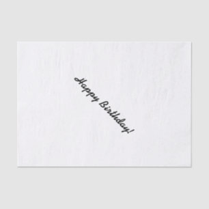 HAMbWG Gewebepapier - White - Happy Birthday Seidenpapier
