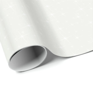 HAMbWG Glänzendes Geschenkpapier - Creme/Weiße Ste