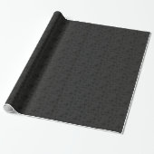 HAMbWG Glossy Wrapping Paper - Black Starry Geschenkpapier (Ungerollt)
