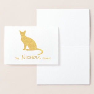 HAMbWG - Gold Foil Card - Cat W Familienname! Folienkarte