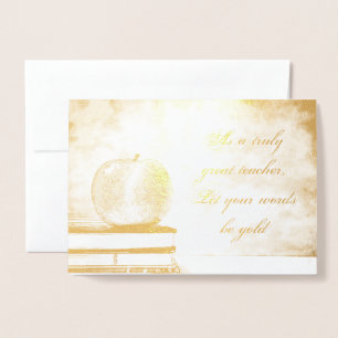 HAMbWG - Gold Foil Card - Lehrer Folienkarte
