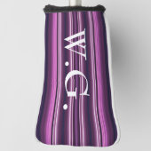 HAMbWG Golf Iron Head Cover - Amehtyst Stripes Headcover (Rotieren 90)