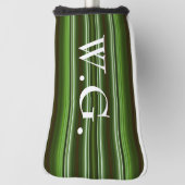 HAMbWG Golf Iron Head Cover - Smaragde Streifen Headcover (Rotieren 90)