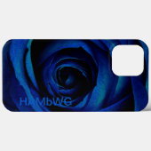 HAMbWG - Gothic Blue Rose Case-Mate iPhone Hülle (Rückseite (Horizontal))
