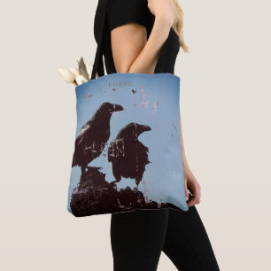 HAMbWG - Gothic, gestresste Raben-Tasche Tasche