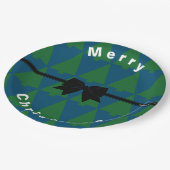 HAMbWG Grüne Weihnachtsbaumen Papierplatte Pappteller (Schrägansicht)