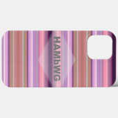 HAMbWG Handy Case mit rosa Streifen (Rückseite (Horizontal))