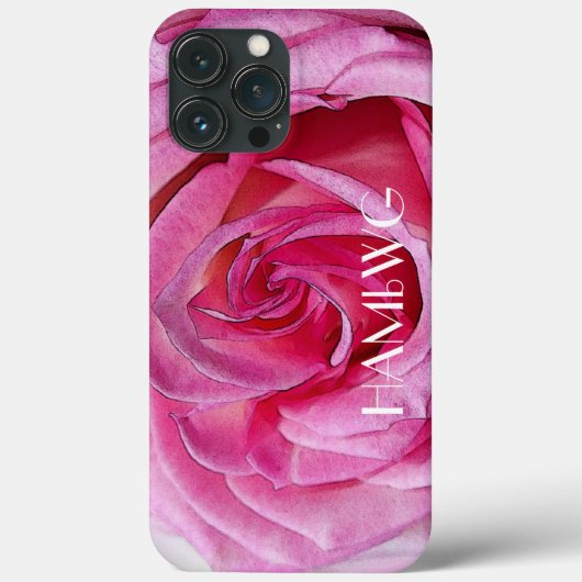 HAMbWG - Handy Case - Rosa Rose (Rückseite)