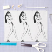 HAMbWG Hübsche Lady Seidenpapier (Handwerk)