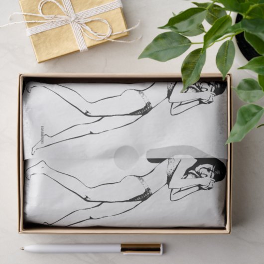 HAMbWG Hübsche Lady Seidenpapier (Geschenk)