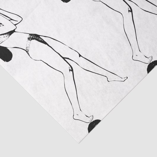 HAMbWG Hübsche Lady Seidenpapier (Ausschnitt)