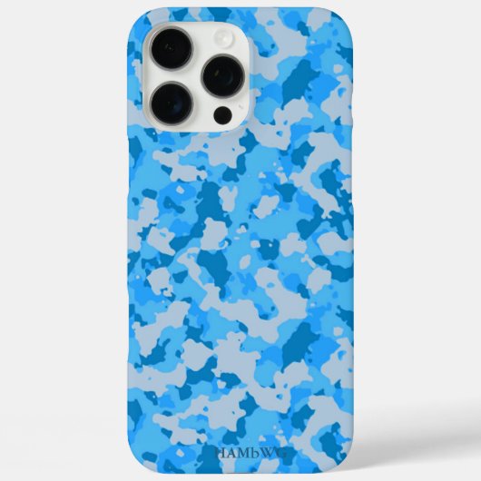 HAMbWG I pad - Blue Camouflage Case-Mate iPhone Hülle (Rückseite)