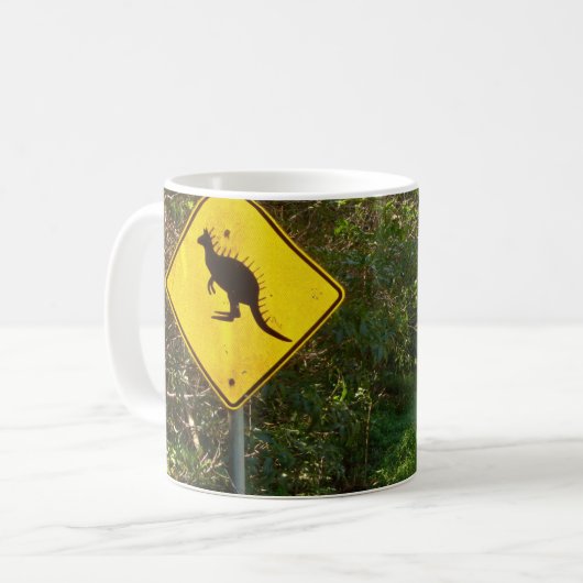 HAMbWG - Kaffee Tasse - Dinosaurier Crossing (Vorderseite Links)