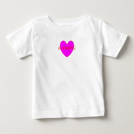 HAMbWG Kleinkind Long Sleeve T - Violet Herz Baby T-shirt (Vorderseite)
