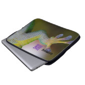 HAMbWG - Laptop-Sieb - Lizard w QR Logo Laptopschutzhülle (Vorne Knopf)
