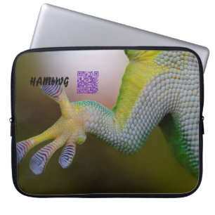 HAMbWG - Laptop-Sieb - Lizard w QR Logo Laptopschutzhülle