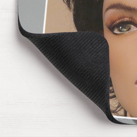 HAMbWG Mannequin Mouse Pad w qr code & L:ogo Mousepad (Ecke)