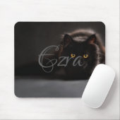 HAMbWG - Maus-Pad - Schwarze Katze Mousepad (Mit Mouse)