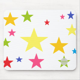 HAMbWG mehrfarbige Sterne mit beliebigem Farbhinte Mousepad