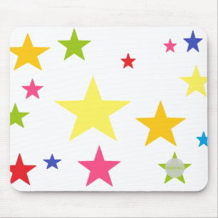 HAMbWG mehrfarbige Sterne mit beliebigem Farbhinte Mousepad