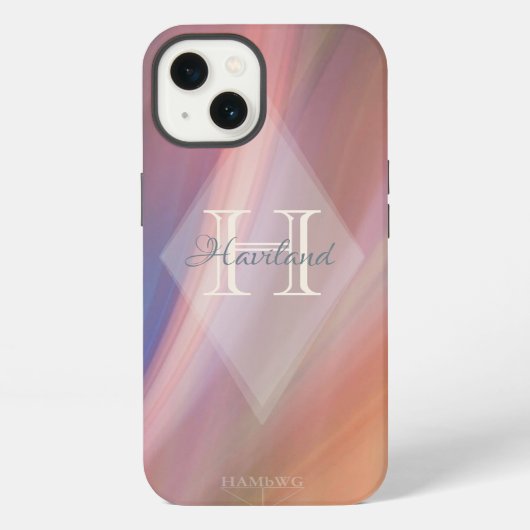 HAMbWG Monogram Candlelight Design iPhone Hülle (Rückseite)