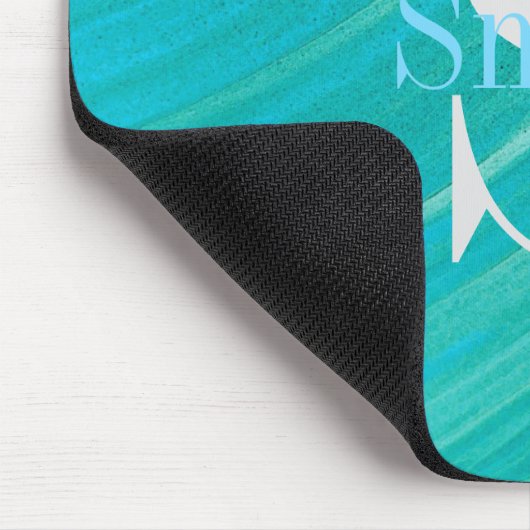 HAMbWG - Monogramm des Aqua-Swirls Mousepad (Ecke)