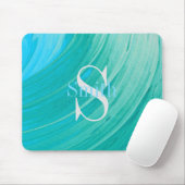 HAMbWG - Monogramm des Aqua-Swirls Mousepad (Mit Mouse)