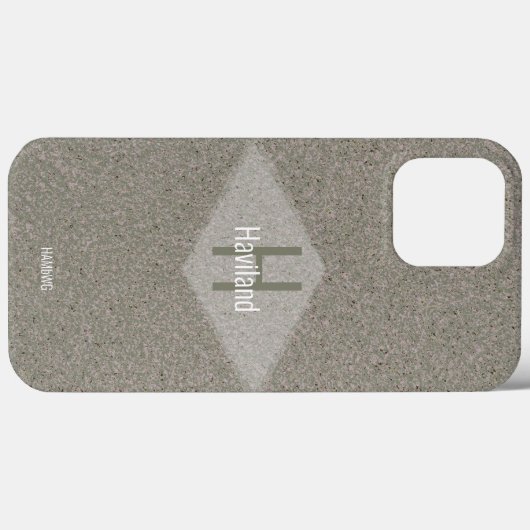 HAMbWG Monogramm-Design Case-Mate iPhone Hülle (Rückseite (Horizontal))