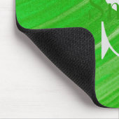 HAMbWG - Monogramm mit grünem Swirl Mousepad (Ecke)