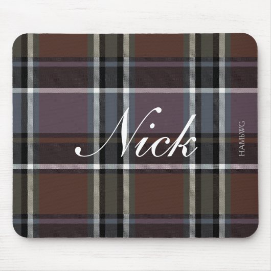 HAMbWG - Mousepad - Brown Kariert (Vorne)