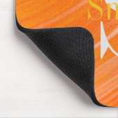 HAMbWG - Orange Swirl Monogramm Mousepad (Ecke)