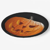 HAMbWG - Papierplatte - Halloween Orange Pumpkin Pappteller (Schrägansicht)