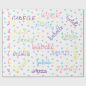 HAMbWG Pastel Hearts Personalizable Geschenkpapier (Flach)