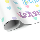 HAMbWG Pastel Hearts Personalizable Geschenkpapier (Rolleneckpunkt)