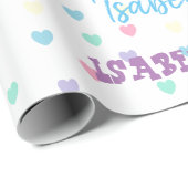 HAMbWG Pastel Hearts Personalizable Geschenkpapier (Rolleneckpunkt)