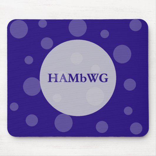 HAMbWG Polka Dots auf beliebigem Hintergrund Mousepad (Vorne)