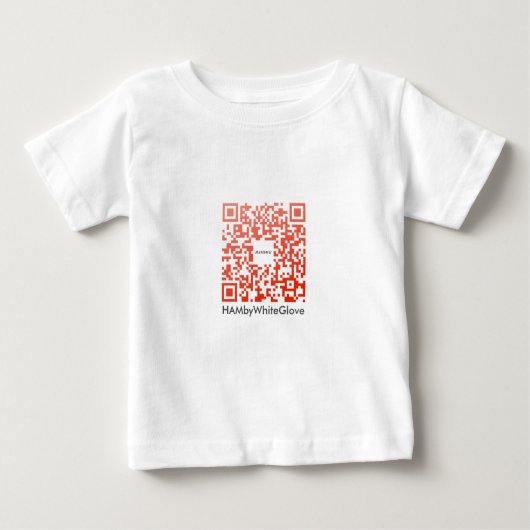 HAMbWG Romper 6 Farben - QR Code R Baby T-shirt (Vorderseite)