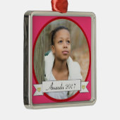 HAMbWG - Rosa und rote Grenze mit Banner Ornament Aus Metall (Rechts)