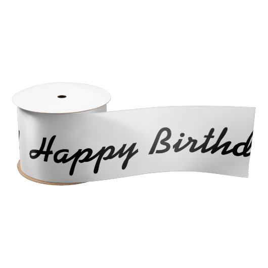 HAMbWG - Satin Ribbon - Happy Birthday Satinband (Spule)