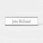 HAMbWG - Schreibtischnamensplatte - Farbe Schreibtischnamensplakette (Vorderseite )