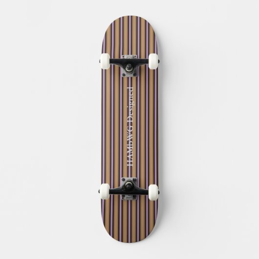 HAMbWG - Skateboard - Violet Gold Farbe Art Deco (Vorderseite)